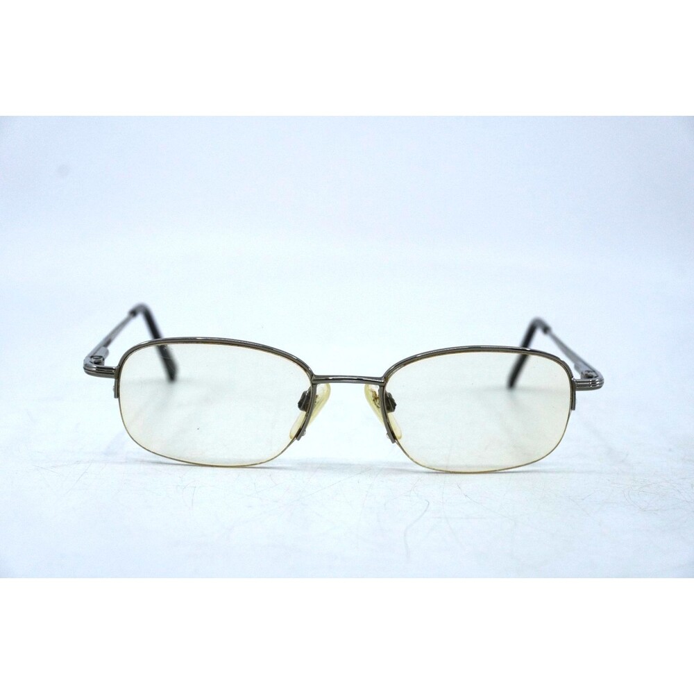 Stetson 191 Silver Metal Half Rim Flex Eyeglasses Frame Zyloware 50-18-140-33